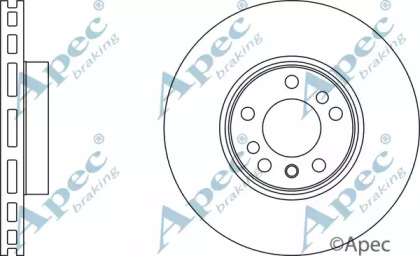 Тормозной диск APEC braking DSK2223