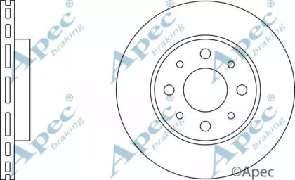 Тормозной диск APEC braking DSK2219