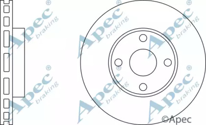 Тормозной диск APEC braking DSK2213