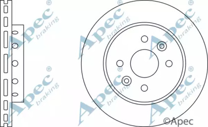 Тормозной диск APEC braking DSK2189