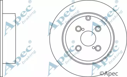 Тормозной диск APEC braking DSK2182