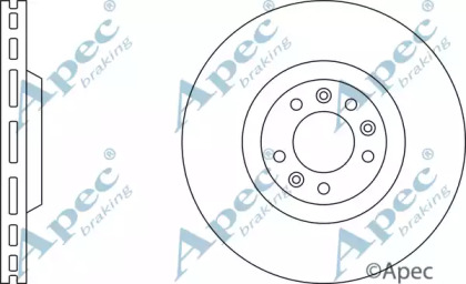 Тормозной диск APEC braking DSK2184