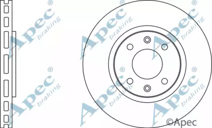 Тормозной диск APEC braking DSK2175