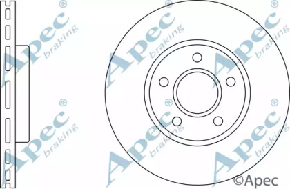 Тормозной диск APEC braking DSK2179