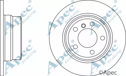 Тормозной диск APEC braking DSK2172