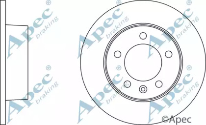 Тормозной диск APEC braking DSK2163