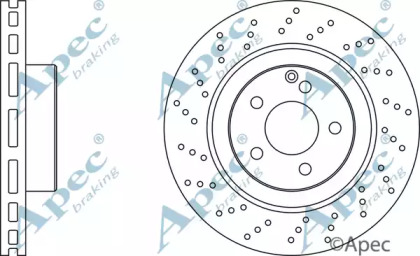 Тормозной диск APEC braking DSK2144