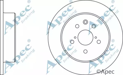 Тормозной диск APEC braking DSK2148