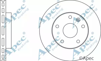 Тормозной диск APEC braking DSK2141