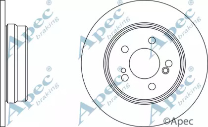 Тормозной диск APEC braking DSK2115