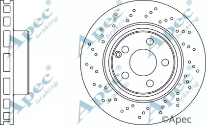 Тормозной диск APEC braking DSK2108