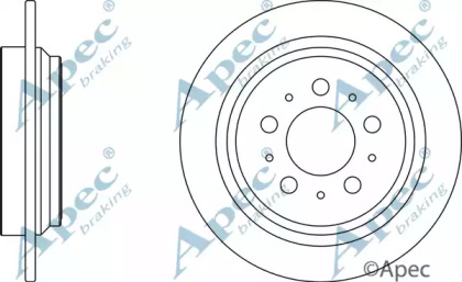 Тормозной диск APEC braking DSK2084