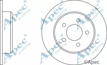 Тормозной диск APEC braking DSK2079