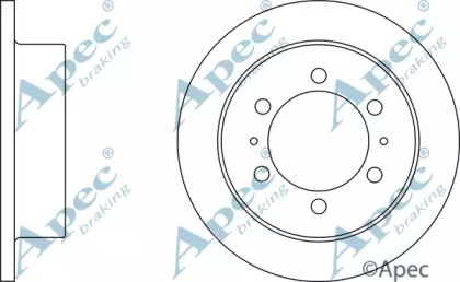 Тормозной диск APEC braking DSK2070