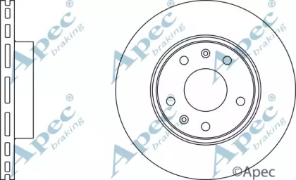 Тормозной диск APEC braking DSK2120