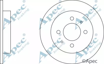 Тормозной диск APEC braking DSK2065