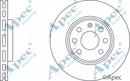 Тормозной диск APEC braking DSK2068