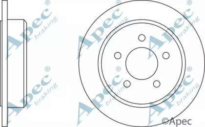 Тормозной диск APEC braking DSK2069