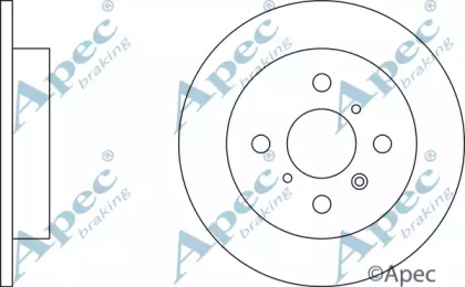 Тормозной диск APEC braking DSK2062