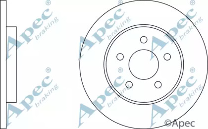 Тормозной диск APEC braking DSK2058