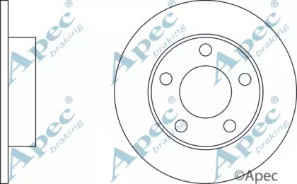 Тормозной диск APEC braking DSK2052