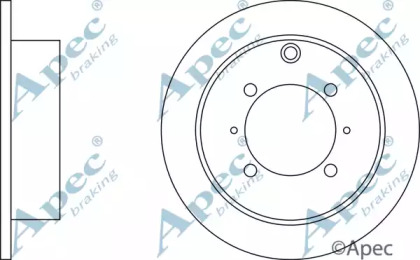 Тормозной диск APEC braking DSK2045