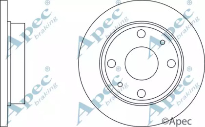 Тормозной диск APEC braking DSK2047