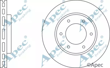 Тормозной диск APEC braking DSK2049