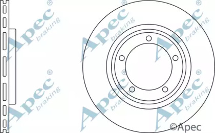 Тормозной диск APEC braking DSK2042