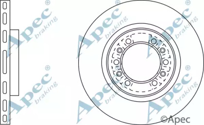 Тормозной диск APEC braking DSK2024