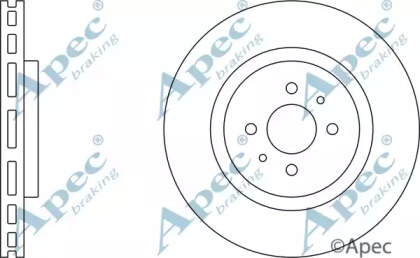 Тормозной диск APEC braking DSK975