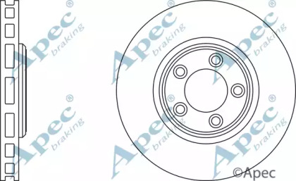 Тормозной диск APEC braking DSK976