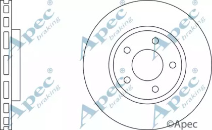 Тормозной диск APEC braking DSK972