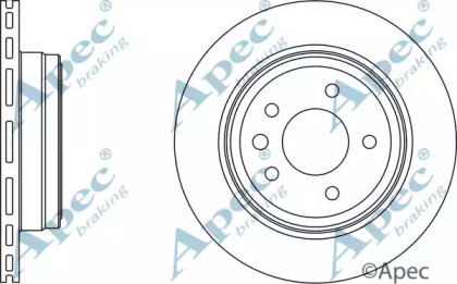 Тормозной диск APEC braking DSK969