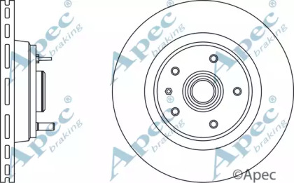 Тормозной диск APEC braking DSK956