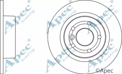 Тормозной диск APEC braking DSK952