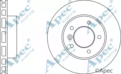 Тормозной диск APEC braking DSK938