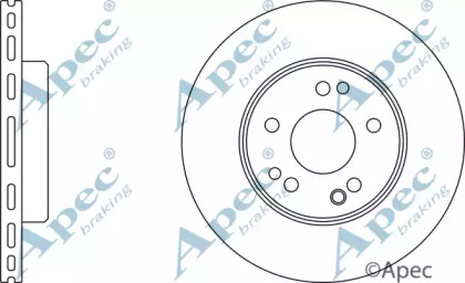 Тормозной диск APEC braking DSK927