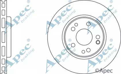 Тормозной диск APEC braking DSK929