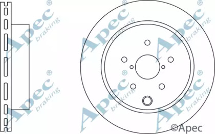 Тормозной диск APEC braking DSK3224