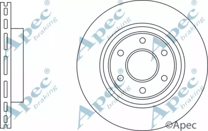 Тормозной диск APEC braking DSK3225