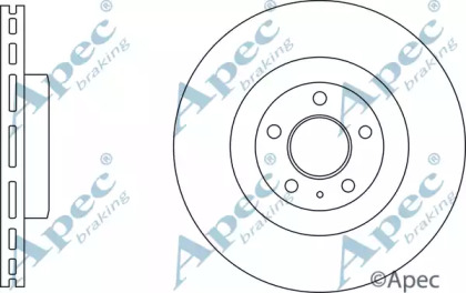 Тормозной диск APEC braking DSK3242