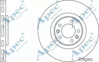 Тормозной диск APEC braking DSK2030