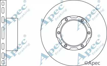 Тормозной диск APEC braking DSK2033