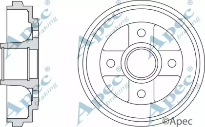 Тормозный барабан APEC braking DRM9975