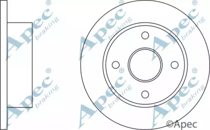 Тормозной диск APEC braking DSK104