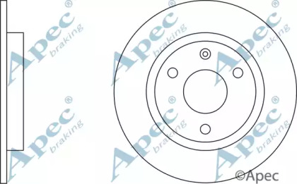 Тормозной диск APEC braking DSK124