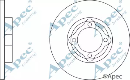 Тормозной диск APEC braking DSK125