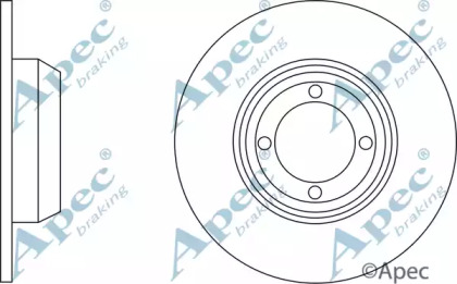 Тормозной диск APEC braking DSK127