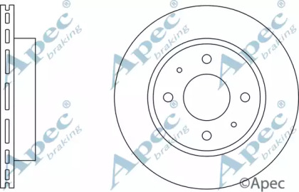 Тормозной диск APEC braking DSK143